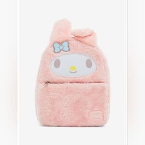 Loungefly × Sanrio • My Melody Plush Mini Backpack [8'' x 5'' x 10 1/2'']